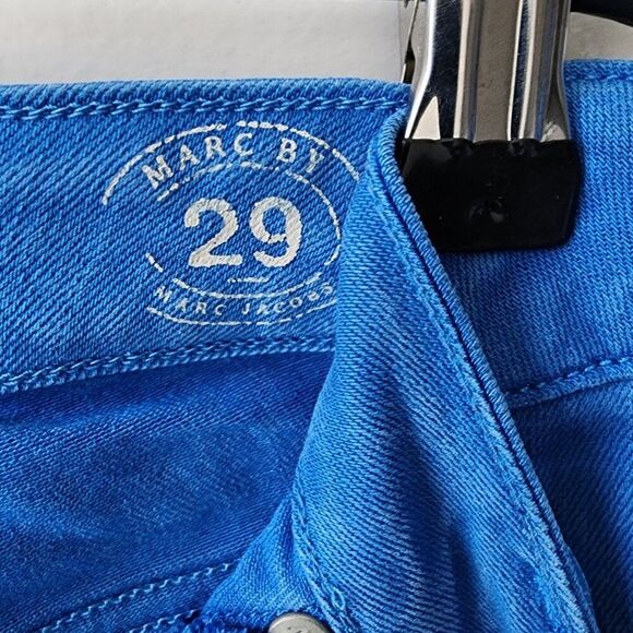 Marc By Marc Jacobs Stick Jeans Women's 29 Electric Blue Lemonade Workwear Pants - Picture 7 of 9